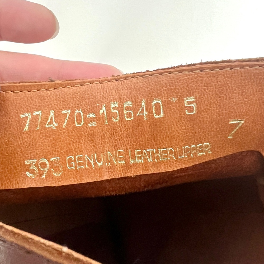 Vintage Heeled Leather Cognac Boots - Picture 7 of 7